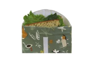 Zelena torbica za sendvič