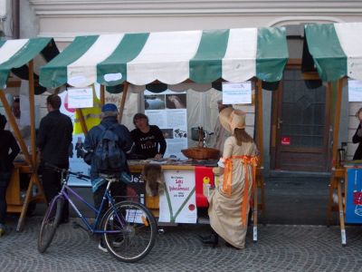 Stojnica na Bazarju Lupa v Ljubljani.
